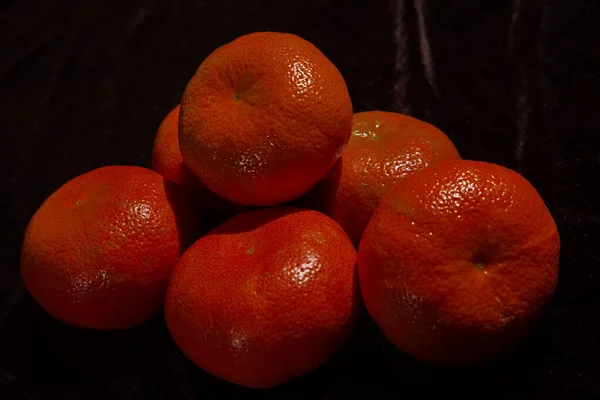 Tangerines Sur Table Nature Morte — Photo