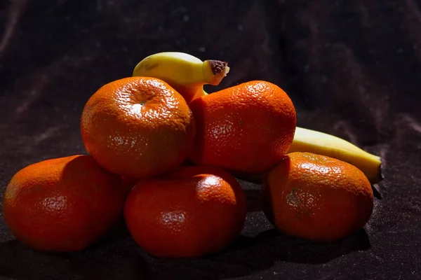 Mandarinas Sobre Mesa Bodegón — Foto de Stock