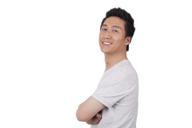 Kendine güvenen genç adam