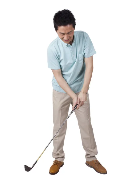 Young man  golfing — Stock Photo, Image