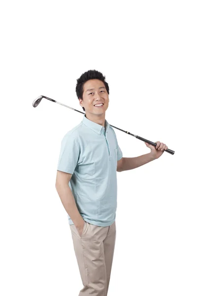 Ung man Golf — Stockfoto