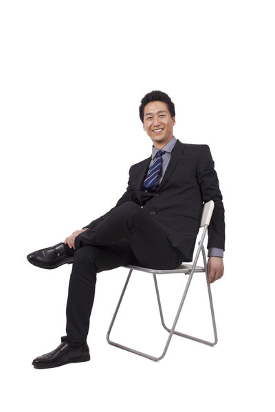 Businessman sitting posture