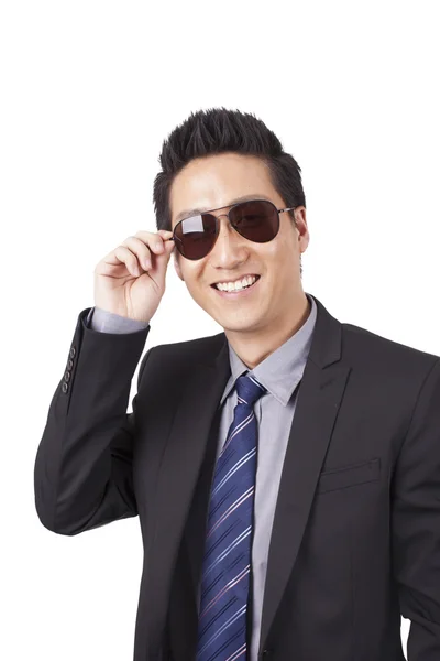 Business man with sunglasses — Stock Photo, Image