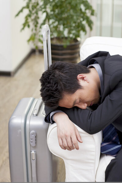 Businessman resting