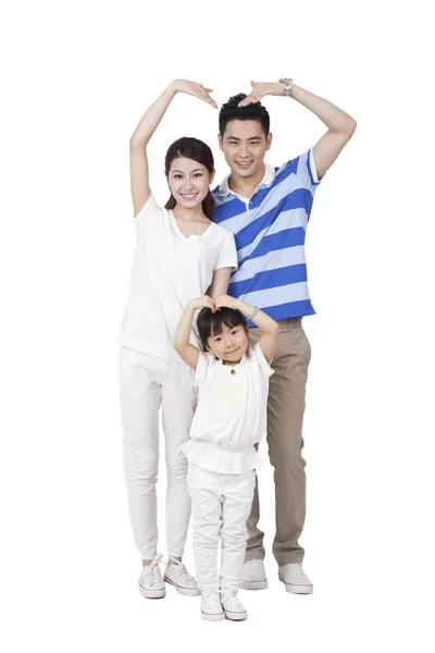 Szczęśliwa rodzina z dzieckiem — Zdjęcie stockowe