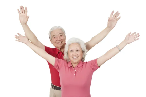 Portrait of senior couple — Stock Photo, Image