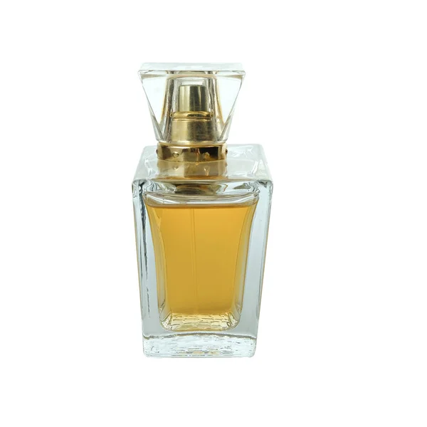 Parfüm Schöner Flasche Isoliert Auf Weißem Hintergrund — Stockfoto