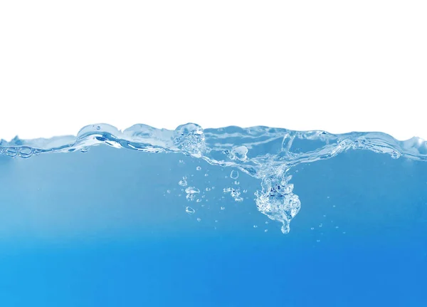 Fresh Water Surface Splash Air Bubbles — Photo