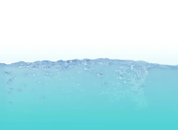 Поверхность Пресной Воды Брызгами Пузырьками Воздуха — стоковое фото