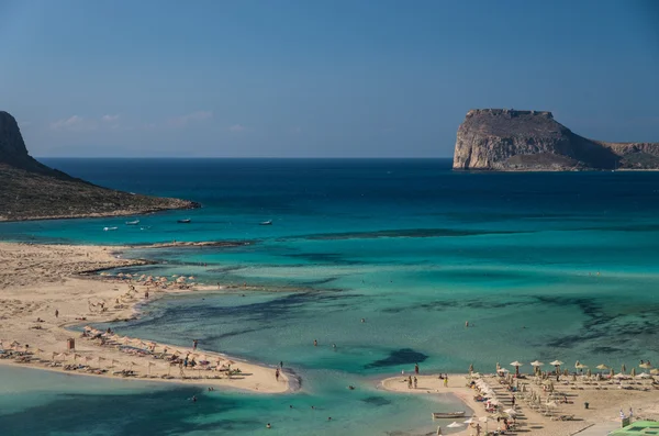 A lagoa da praia de Balos em Creta — Fotografia de Stock