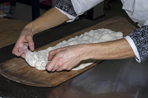 Masa de pizza — Foto de Stock