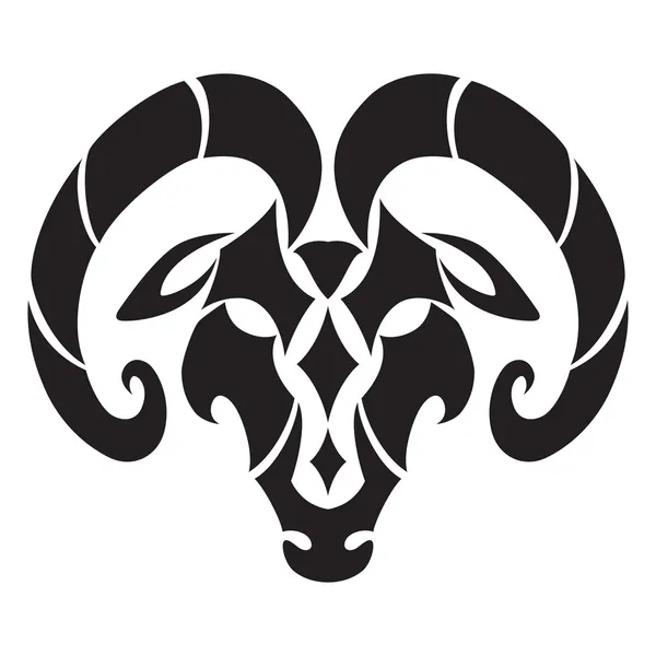 Signo del zodiaco de Aries — Vector de stock