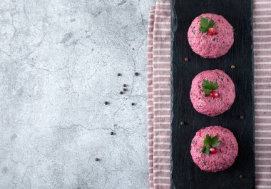 Ispanak pancar pkhali çeşit çeşit Gürcü mutfağı. Yüksek kalite fotoğraf