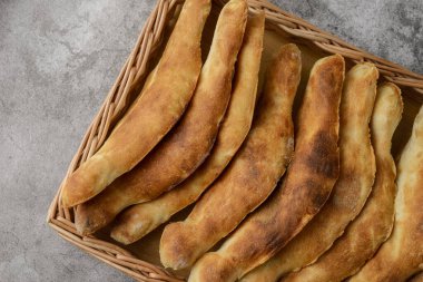 Fırından çıkan Gürcü ekmeği. Yüksek kalite fotoğraf