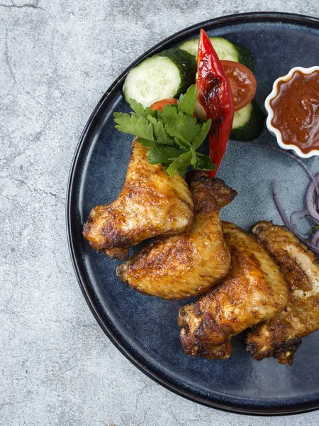 Ayam Dalam Oven Masakan Georgian Foto Berkualitas Tinggi — Stok Foto