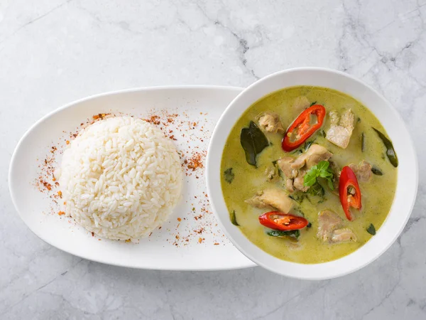 Sopa Cocina Tailandesa Sobre Fondo Blanco Foto Alta Calidad —  Fotos de Stock