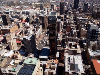 Johannesburg. Şehir Merkezi. Panorama. Güney Afrika