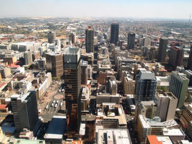 Johannesburg. Şehir Merkezi. Panorama. Güney Afrika