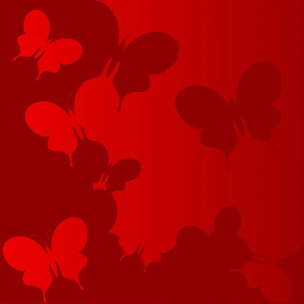 St. valentine vlinders wenskaart — Stockvector