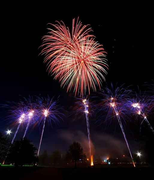 Firework at night — Stock Photo, Image
