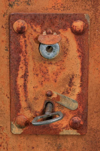 Velho buraco de fechadura enferrujado — Fotografia de Stock