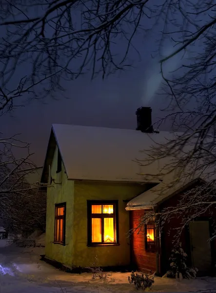 köy kışın fırlat