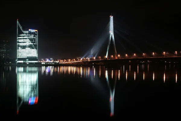 Gece köprü — Stok fotoğraf