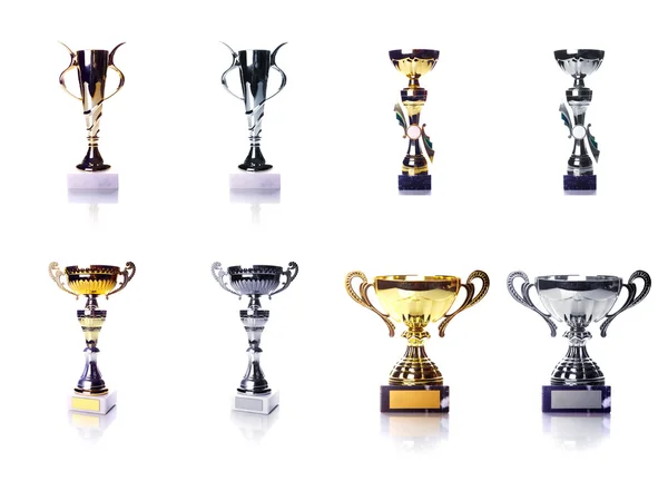 Golden cup collection — Stock Photo, Image