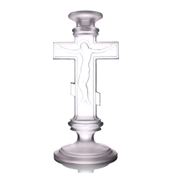 Decorative glass cross — Stock Photo, Image