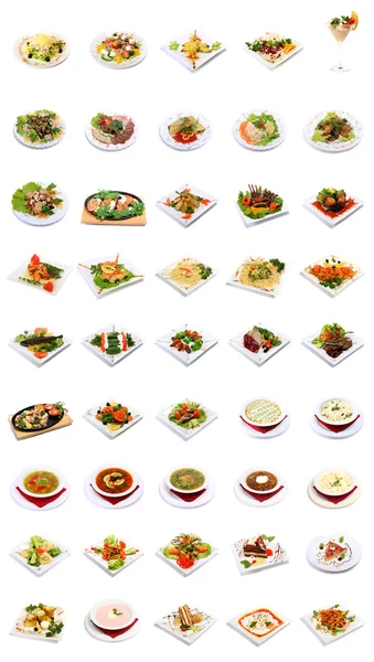 Seleção de pratos menu — Fotografia de Stock
