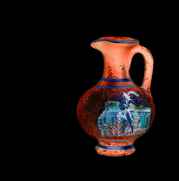 Red greek vase — Stock Photo, Image