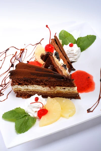 เค้กช็อกโกแลต — ภาพถ่ายสต็อก