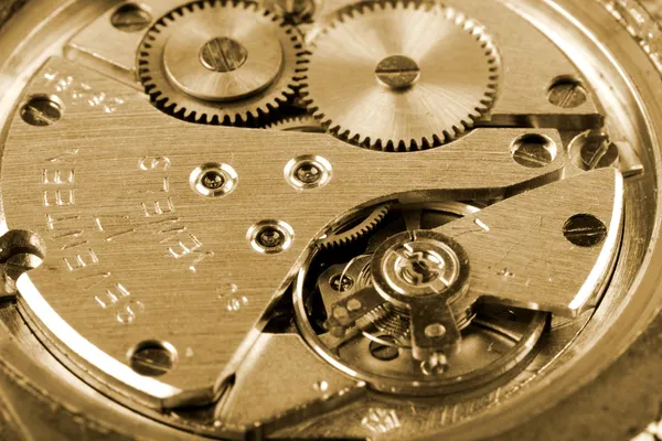 Oude mechanisch horloge — Stockfoto