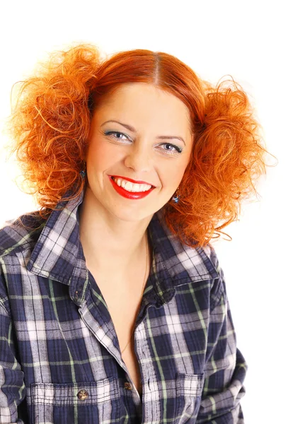Redhead girl — Stock Photo, Image