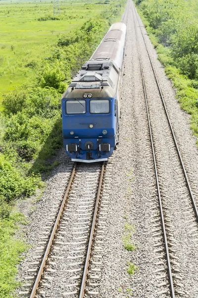 Incoming train — Stock Photo, Image