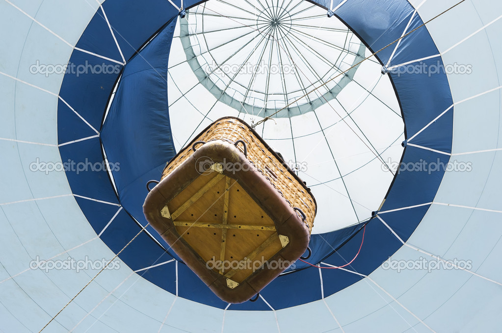 Hot air balloon , view from below