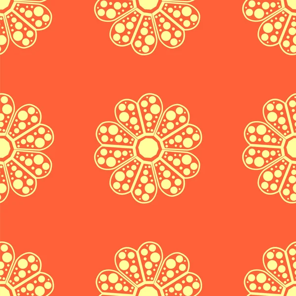 Seamless flower pattern n4 — стоковый вектор