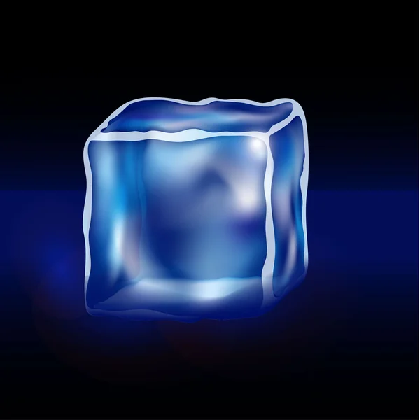 Cubes bleus sur fond noir — Image vectorielle