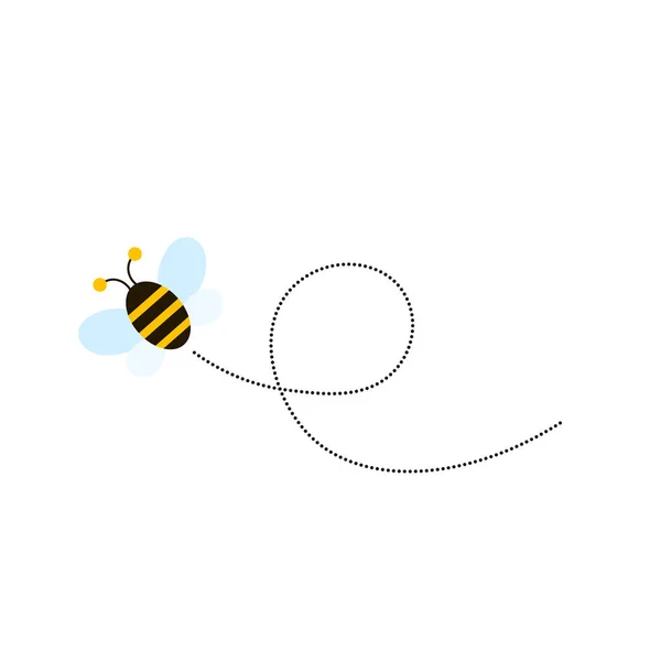 Különböző Méhek Méhsejt Vektor Ikon — Stock Vector