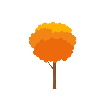 Yeşil ağaç verimliliği, Beyaz Arkaplanda çeşitli formlar, çeşitli ağaç kümeleri, dekorasyon bahçeleri ve ev tasarımları için ağaçlar. Vektör illüstrasyon ve simge