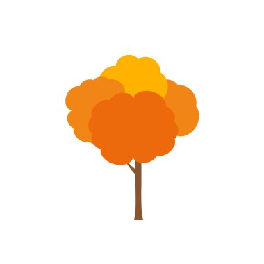 Yeşil ağaç verimliliği, Beyaz Arkaplanda çeşitli formlar, çeşitli ağaç kümeleri, dekorasyon bahçeleri ve ev tasarımları için ağaçlar. Vektör illüstrasyon ve simge