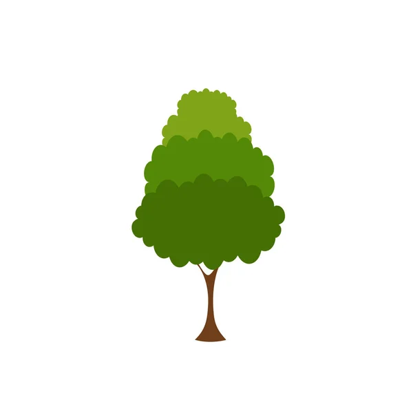 Зелене Дерево Різноманітні Форми Білому Тлі Набір Різних Наборів Дерев — стоковий вектор