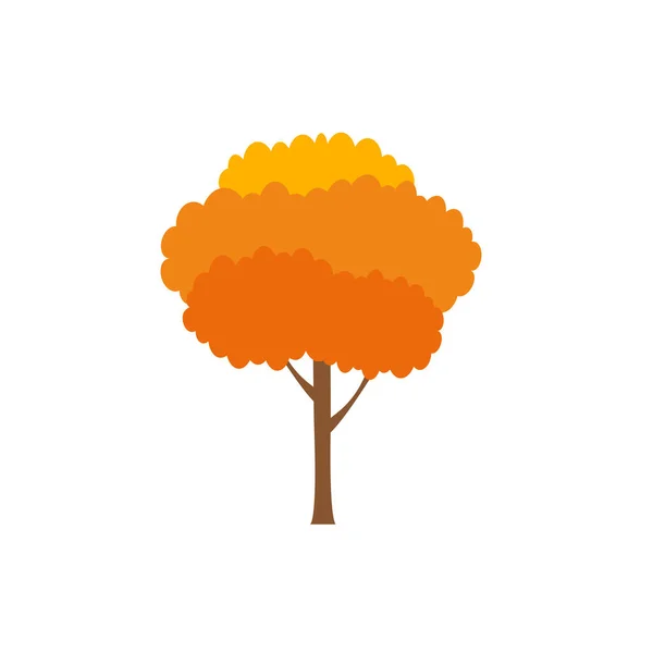 Árbol Verde Fértil Una Variedad Formas Fondo Blanco Conjunto Varios — Vector de stock