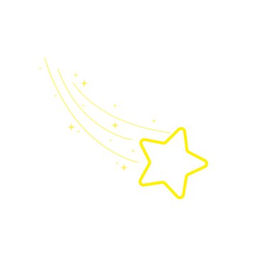 Yıldız, yıldızlı gece, kayan yıldız, havai fişekler, parılda, parılda, parılda yıldız, Noel 'de yıldız, yıldız süsleme vektör çizimi