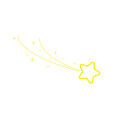 Yıldız, yıldızlı gece, kayan yıldız, havai fişekler, parılda, parılda, parılda yıldız, Noel 'de yıldız, yıldız süsleme vektör çizimi