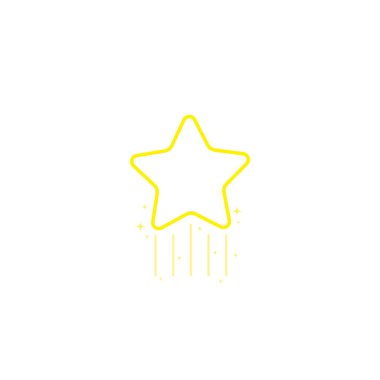 Yıldız, yıldızlı gece, kayan yıldız, havai fişekler, parılda, parılda, parılda yıldız, Noel 'de yıldız, yıldız süsleme vektör çizimi