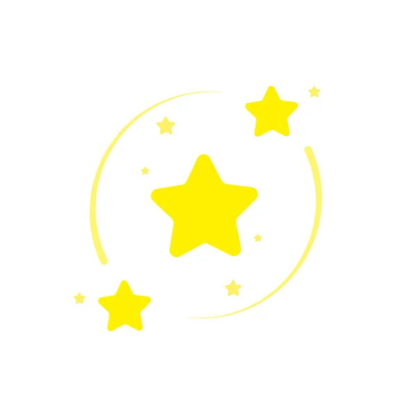 Stern Sternennacht Fallender Stern Feuerwerk Funkeln Glühen Glitzern Stern Stern — Stockvektor