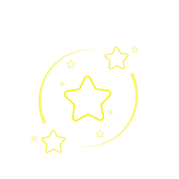 Estrela Noite Estrelada Estrela Cadente Fogos Artifício Cintilação Brilho Estrela — Vetor de Stock