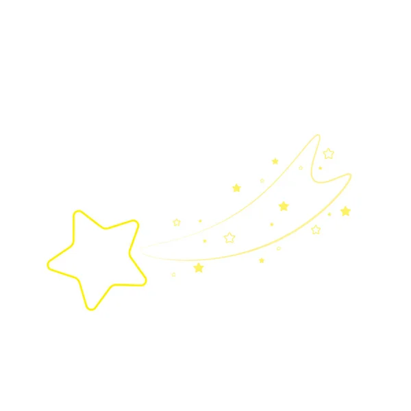 闪耀的星星 在圣诞节上的星星 星星装饰矢量插图 — 图库矢量图片