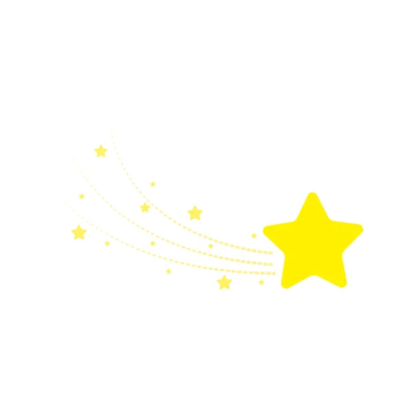 Зірка Зоряна Ніч Падаюча Зірка Феєрверк Мерехтливий Сяючий Блискуча Зірка — стоковий вектор